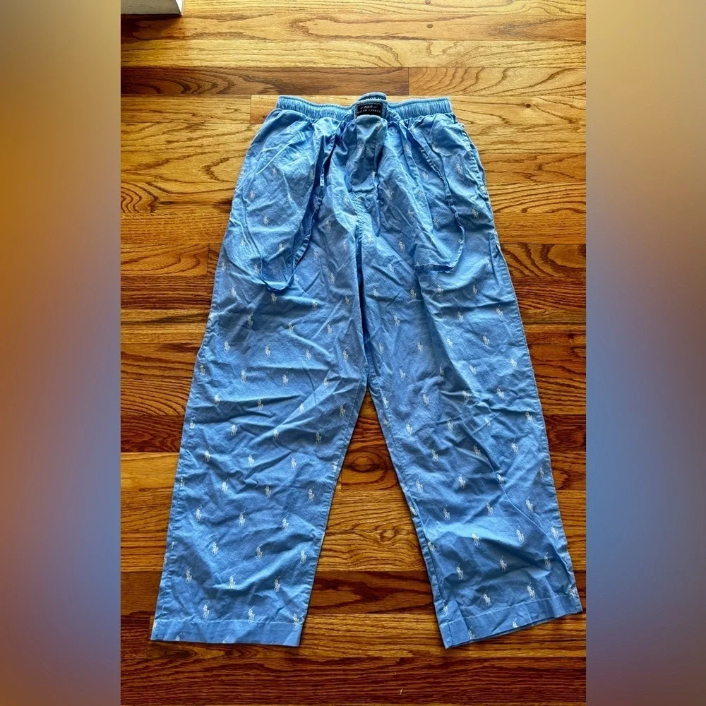 Polo Ralph Lauren Mens Pajama Pants Loungewear All Over Pony Sleep Medium
